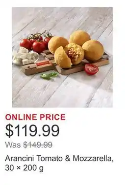 Costco Arancini Tomato & Mozzarella, 30 × offer