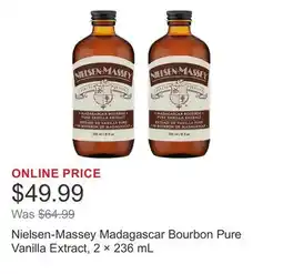 Costco Nielsen-Massey Madagascar Bourbon Pure Vanilla Extract, 2 × offer