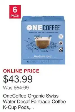 Costco OneCoffee Organic Swiss Water Decaf Fairtrade Coffee K-Cup Pods, 72-count offer