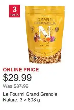 Costco La Fourmi Grand Granola Nature, 3 × offer