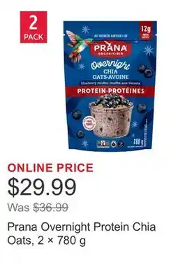 Costco Prana Overnight Protein Chia Oats, 2 × offer