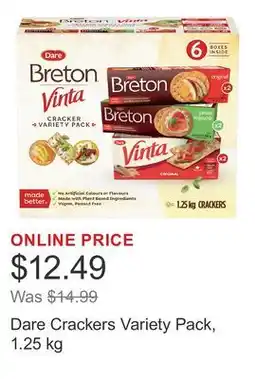 Costco Dare Crackers Variety Pack offer
