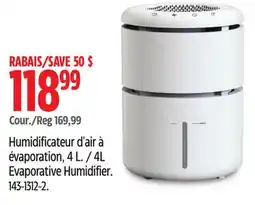 Canadian Tire 4L Evaporative Humidifier offer