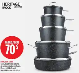 Canadian Tire Heritage The Rock 10-Pc Forged Non-Stick Cookset offer