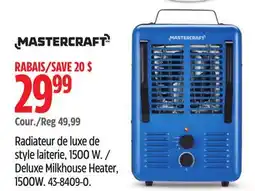 Canadian Tire Mastercraft Deluxe Milkhouse Heater, 1500W offer