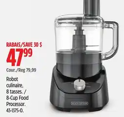 Canadian Tire Black & Decker 8-Cup Food Processor offer