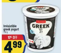 Marché Adonis Irrésistible greek yogurt offer