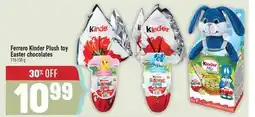Marché Adonis Ferrero Kinder Plush toy Easter chocolates offer