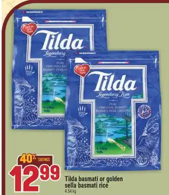 Marché Adonis Tilda basmati or golden sella basmati rice offer