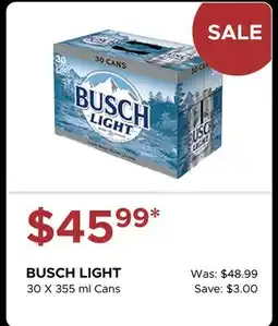 The Beer Store BUSCH LIGHT offer