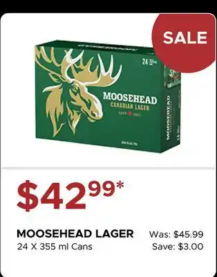 The Beer Store MOOSEHEAD LAGER offer