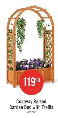 The Brick Costway Raised Garden Bed with Trellis offer