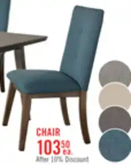 The Brick Chelsea Dining Chair with Linen-Look Fabric - Aqua Blue offer