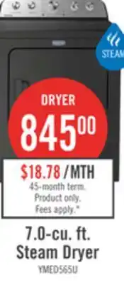 The Brick Maytag 7.0 Cu. Ft. Pet Pro Electric Dryer - Volcano Black - YMED5605RU offer