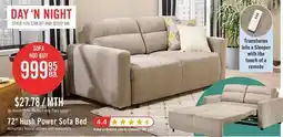 The Brick Hush 72 Power Sofa Bed - Dark Grey offer