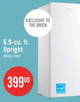 The Brick Midea 6.9 Cu. Ft. Convertible Upright Refrigerator-Freezer - MRU07B3AWW offer