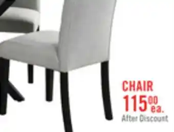The Brick Verona Dining Chair with Linen-Look Fabric, Wood - Light Grey offer
