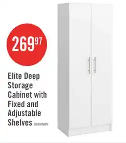 The Brick Elite Deep Storage Cabinet with Fixed & Adjustable Shelves - Black offer