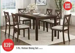 The Brick Vintner 7pc Pack Dining Set, Dark Cherry offer