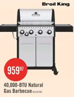 The Brick Broil King Crown S 440 Natural Gas Grill with Side Burner in Stainless Steel - 865367 offer