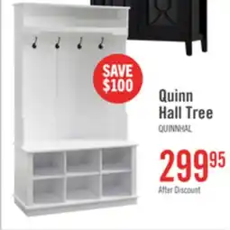 The Brick Quinn 39.75 Hall Tree with Shoe Storage - Matte White offer