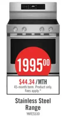 The Brick KitchenAid 30 5.3 Cu. Ft. Electric Range - Fingerprint Resistant Stainless Steel - YKFES530SPS offer