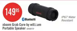 The Brick LG xboom Grab Core by will.i.am IP67 Water Resistant Portable Speaker (GRAB.ACANLBK) offer