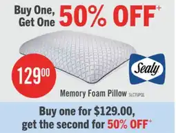 The Brick Sealy Memory Foam Pillow offer