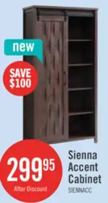 The Brick Sienna 33.5 Accent Storage Cabinet with Sliding Door - Dark Oak offer
