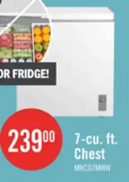 The Brick Midea 7 Cu. Ft. Convertible Chest Refrigerator-Freezer - MRC07M4CWW offer