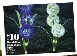 Giant Tiger Dandelion solar stake light offer