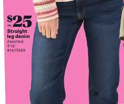 Giant Tiger Straight leg denim offer