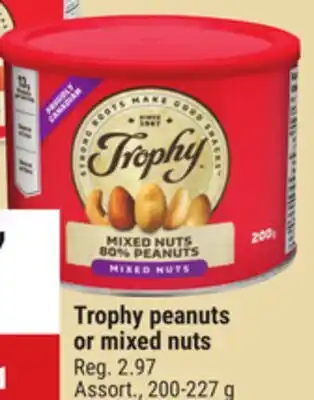 Giant Tiger Trophy mixed nuts offer