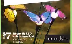 Giant Tiger Butterfly LED solar stake light offer