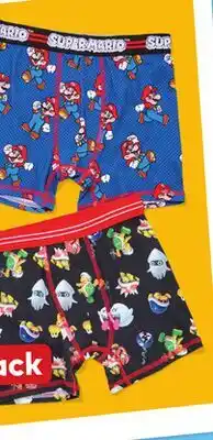Giant Tiger boys licensed boxer briefs offer