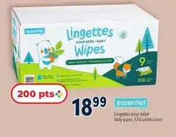 Familiprix Essentiel Baby wipes 576 units offer
