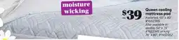 Giant Tiger Queen cooling mattress pad offer