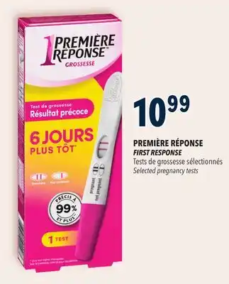 Familiprix FIRST RESPONSE Selected pregnancy tests offer