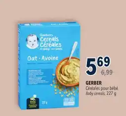 Familiprix GERBER Baby cereals offer