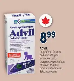 Familiprix ADVIL, Pediatric drops, children's or Junior, selected products offer