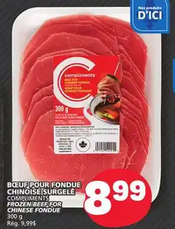 Marché Bonichoix COMPLIMENTS FROZEN BEEF FOR CHINESE FONDUE offer