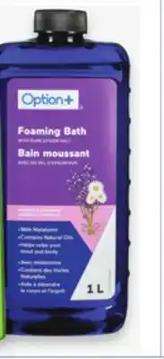 Uniprix OPTION+ Bain moussant/Bubble bath offer