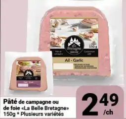 Pasquier Pâté de campagne ou de foie La Belle Bretagne offer
