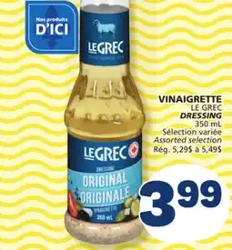 Marché Bonichoix VINAIGRETTE LE GREC DRESSING offer