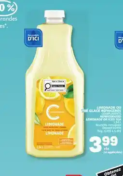 Marché Bonichoix COMPLIMENTS REFRIGERATED LEMONADE OR ICED TEA offer