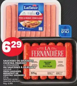 Marché Bonichoix LA FERNANDIÈRE OR LAFLEUR FRESH SAUSAGES, BREAKFAST OR COCKTAIL SAUSAGES offer