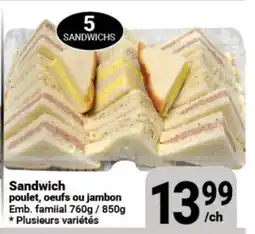 Pasquier Sandwich poulet, oeufs ou jambon offer