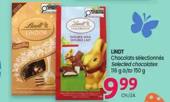 Uniprix LINDT Chocolats sélectionnés /Selected chocolates offer
