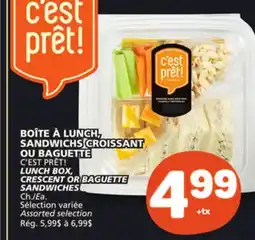 Marché Bonichoix C'EST PRÊT! LUNCH BOX, CRESCENT OR BAGUETTE SANDWICHES offer