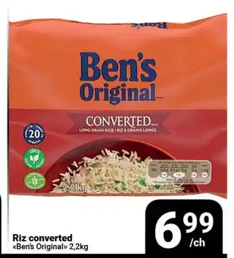 Pasquier Riz converted Ben's Original offer